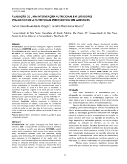 Artigo Completo  - Brazilian Journal of Sports and Exercise