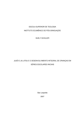 Judô e jiu-jítsu e o desenvolvimento integral de crianças em