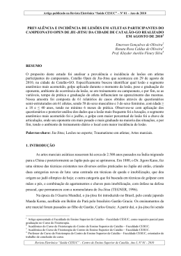 preval&ecirc;ncia e incid&ecirc;ncia de les&otilde;es em atletas