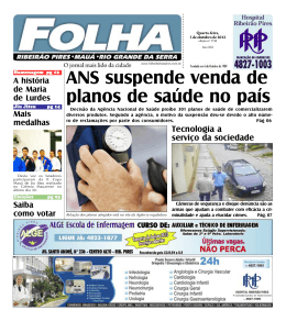 Edi&ccedil;&atilde;o: 1730 De - Folha Ribeir&atilde;o Pires