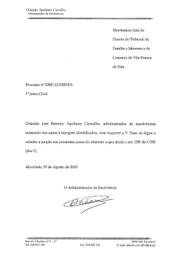 Meritíssirno Juiz de Direito do Tribunal de Família e