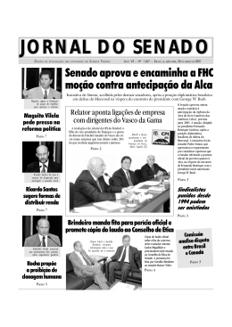 Senado aprova e encaminha a FHC mo&ccedil;&atilde;o contra antecipa&ccedil;&atilde;o da