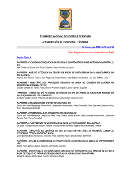 8&ordm; simp&oacute;sio nacional de controle de eros&atilde;o apresenta&ccedil;&atilde;o de