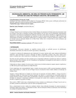 degrada&ccedil;&atilde;o ambiental em &aacute;rea de preserva&ccedil;&atilde;o permanente