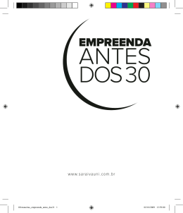 Empreenda Antes dos 30 - Empreendedorismo – Prof. José Dornelas
