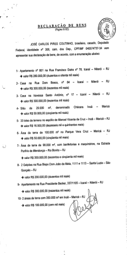 DECLARAÇÃO DE BENS