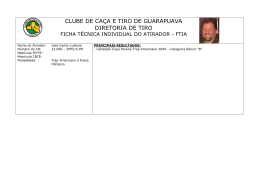Jose Carlos Lustosa - Clube de Caça e Tiro de Guarapuava