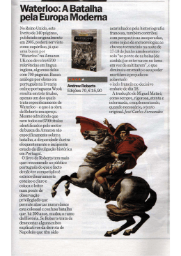 Waterloo, por José Carlos Fernandes, Time Out 2 dez