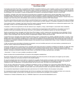 REVISTA ÂMBITO JURÍDICO ® Discriminação na OAB O advogado