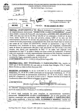 COMARCA DE FRANCA- ESTADO DE SÃO PAULO Bel. José