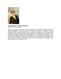 JOS&eacute; CARLOS M. DA MATTA BERARDO Barbosa M&uuml;ssnich