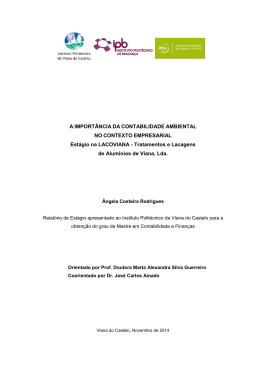 A IMPORT&Acirc;NCIA DA CONTABILIDADE AMBIENTAL NO