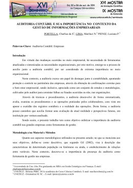 Introdu&ccedil;&atilde;o a auditoria charlise