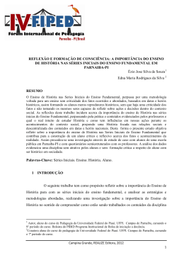 reflexão e formação de consciência: a importância do ensino de