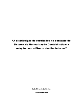 &ldquo;A distribui&ccedil;&atilde;o de resultados no contexto do Sistema de