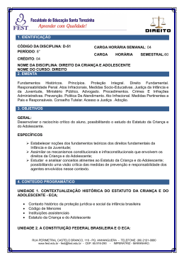 Direito da Crian&ccedil;a e do Adolescente