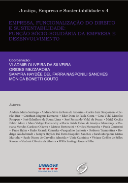 EMPRESA, FUNCIONALIZA&Ccedil;&Atilde;O DO DIREITO E