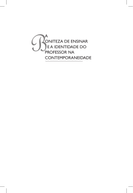 A ONITEZA DE ENSINAR E A IDENTIDADE DO PROFESSOR NA