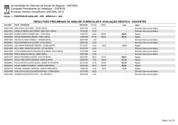 Resultado Preliminar