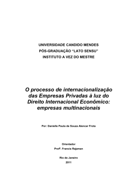 empresas multinacionais - AVM Faculdade Integrada