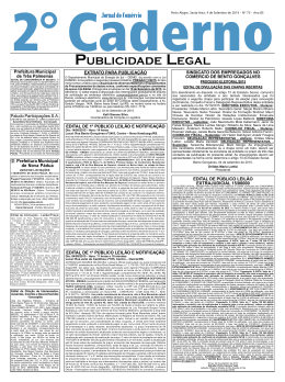 EDITAL DE 1o P&Uacute;BLICO LEIL&Atilde;O E NOTIFICA&Ccedil;&Atilde;O EDITAL DE 1