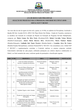 EDITAL EGP N&deg; 002/2015 Aos onze di