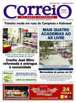 EM S&Atilde;O JOS&Eacute; - Correio SC