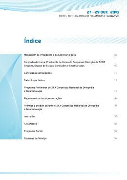 2º Anuncio - Sociedade Portuguesa de Ortopedia e Traumatologia
