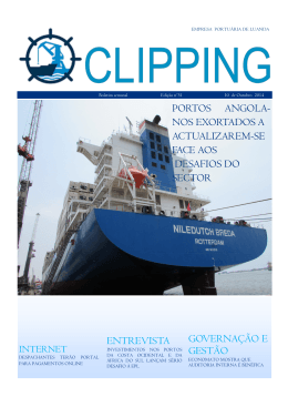 entrevista governação e gestão portos angola