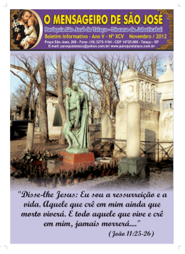 Ano V - Par&oacute;quia S&atilde;o Jos&eacute; de Taia&ccedil;u
