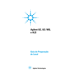 Guia de prepara&ccedil;&atilde;o do local para GC, GC/MS e ALS