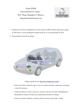 Artigo ENEM Funcionamento do Airbag – Prof. Thiago Magalhães F