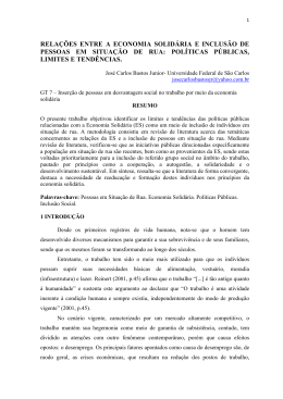 Abrir trabalho - I CONPES - Universidade Federal de S&atilde;o Carlos