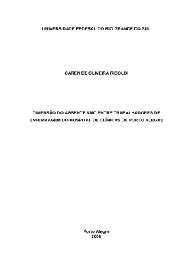 Dimens&atilde;o do absente&iacute;smo entre trabalhadores de enfermagem do