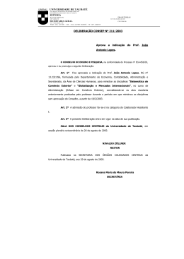 DELIBERAÇÃO CONSEP Nº 211/2003 Deliberações