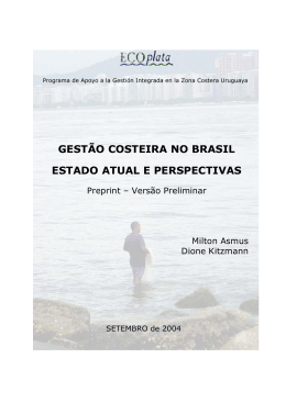 gestão costeira no brasil estado atual e perspectivas