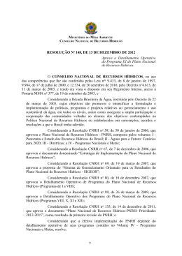 Resolução CNRH Nº 148, de 13 de Dezembro de 2012