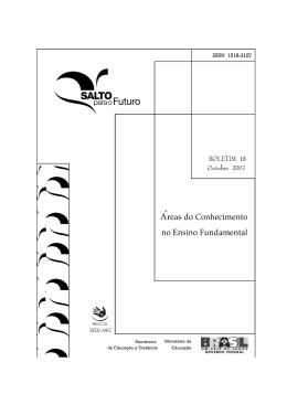 &aacute;reas do conhecimento no Ensino Fundamental