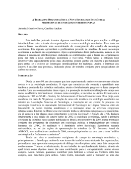 1 Autoria: Maur&iacute;cio Serva, Carolina Andion Este trabalho