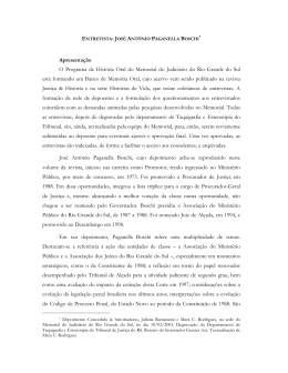 Apresenta&ccedil;&atilde;o O Programa de Hist&oacute;ria Oral do Memorial do