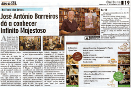 Jos&eacute; Ant&oacute;nio Barreiros da u conhecer