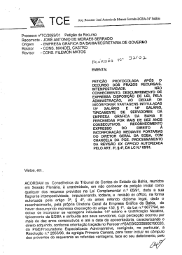 Recorrente - JOSE ANTONIO DE MORAES SERRADO Origem