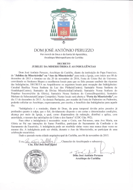 DOM JOS&Eacute; ANT&Ocirc;NIO PERUZZO - Arquidiocese de Curitiba