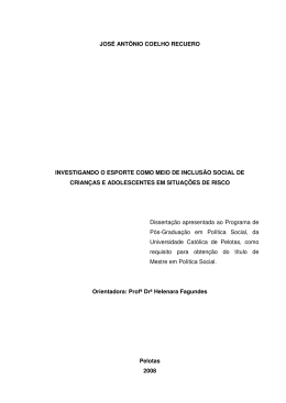 jos&eacute; ant&ocirc;nio coelho recuero investigando o esporte como meio