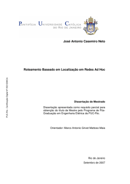 Jos&eacute; Antonio Casemiro Neto Roteamento Baseado em