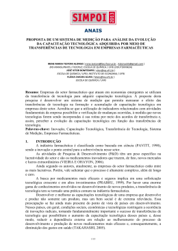 proposta de um sistema de medi&ccedil;&atilde;o para an&aacute;lise da