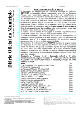 Di&aacute;rio Oficial do Munic&iacute;pio