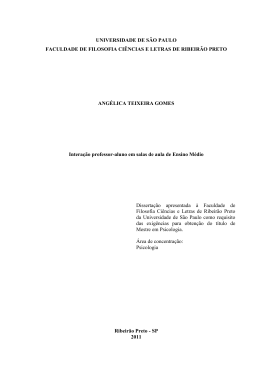 FACULDADE DE FILOSOFIA CI&Ecirc;NCIAS E LETRAS DE RIBEIR&Atilde;O