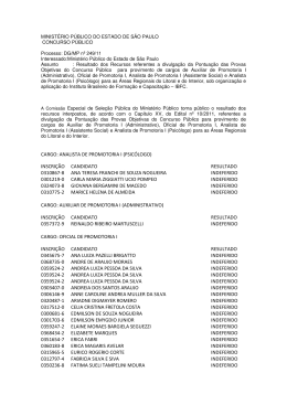 Recursos Contra a Classifica&ccedil;&atilde;o