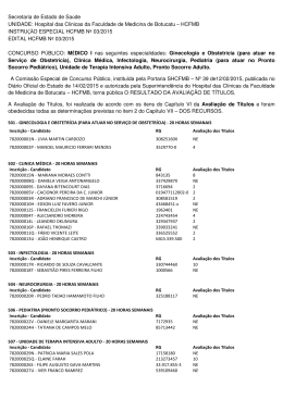 resultado definitivo dos t&iacute;tulos - Hospital das Cl&iacute;nicas de Botucatu